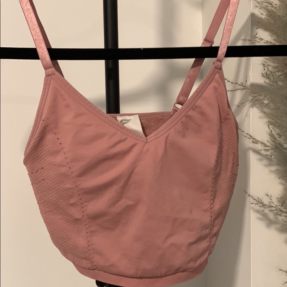 Fabletics Blush Pink sports bra/half top